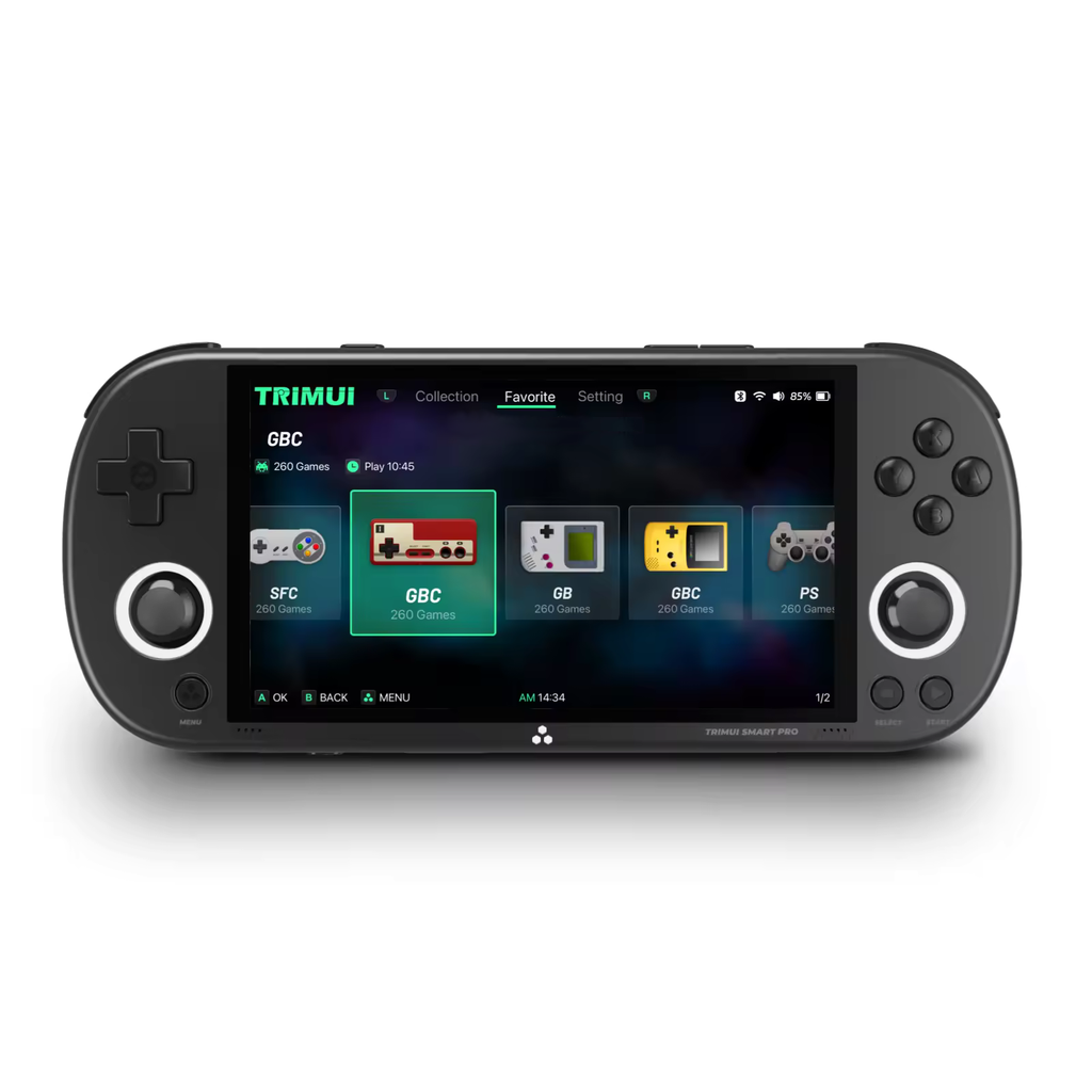 <b>TRIMUI Smart Pro 64GB</b> quad core 1.8GHz, 1GB LPDDR4, 4.96" 1280x720, 5000mAh, Bluetooth, WiFi 5, negru