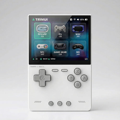 <b>TRIMUI Brick 64GB</b> quad core 2.0GHz, 1GB LPDDR3, 3.2" 1024x768, 3000mAh, Bluetooth, WiFi 4, alb