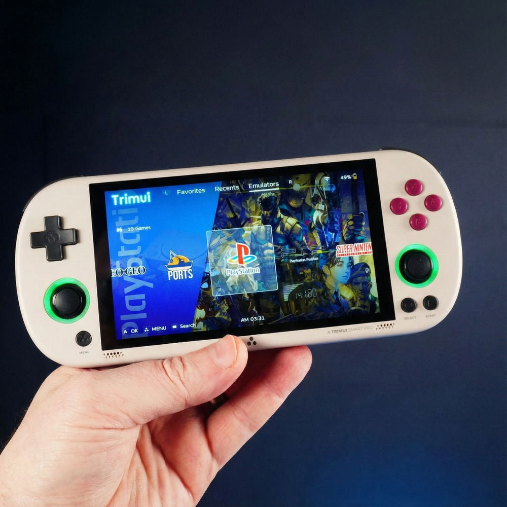 <b>TRIMUI Smart Pro 64GB</b> quad core 1.8GHz, 1GB LPDDR4, 4.96" 1280x720, 5000mAh, Bluetooth, WiFi 5, gri