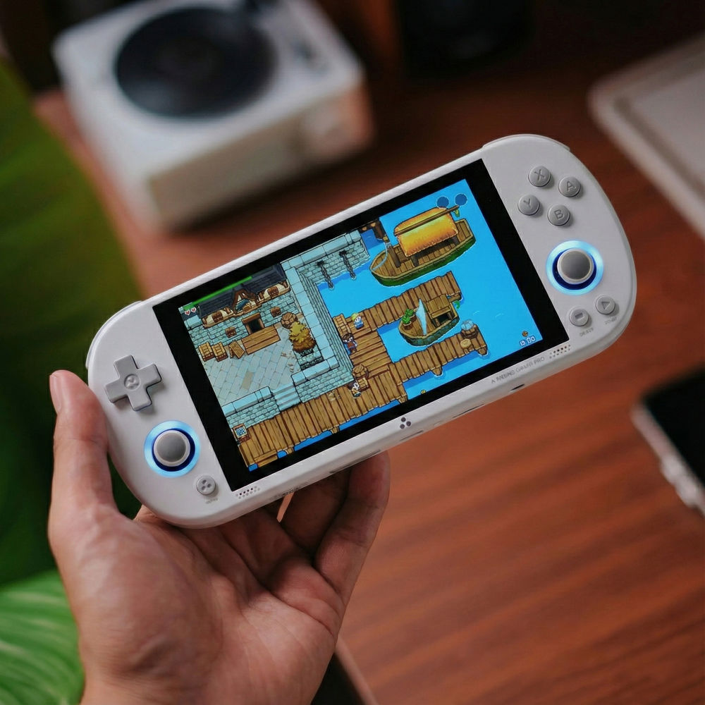 <b>TRIMUI Smart Pro 64GB</b> quad core 1.8GHz, 1GB LPDDR4, 4.96" 1280x720, 5000mAh, Bluetooth, WiFi 5, alb