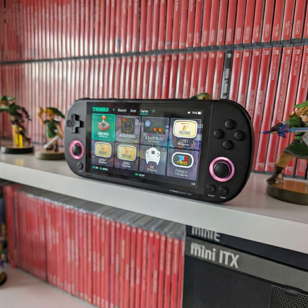 <b>TRIMUI Smart Pro 64GB</b> quad core 1.8GHz, 1GB LPDDR4, 4.96" 1280x720, 5000mAh, Bluetooth, WiFi 5, negru